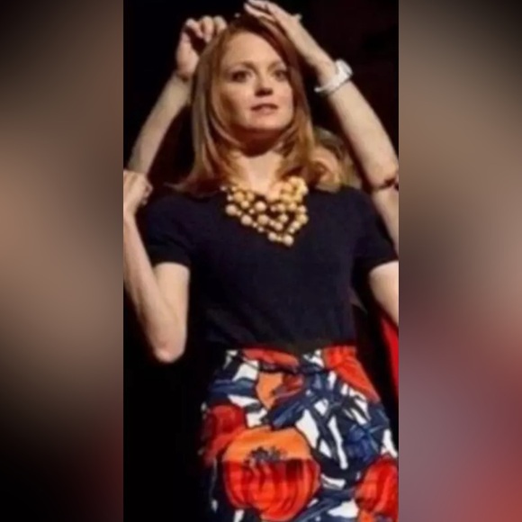 DONATED💥Anthropologie, Moulinette Seours “Foldover Poppy Fantastic Fields” Skirt - Picture 2 of 12